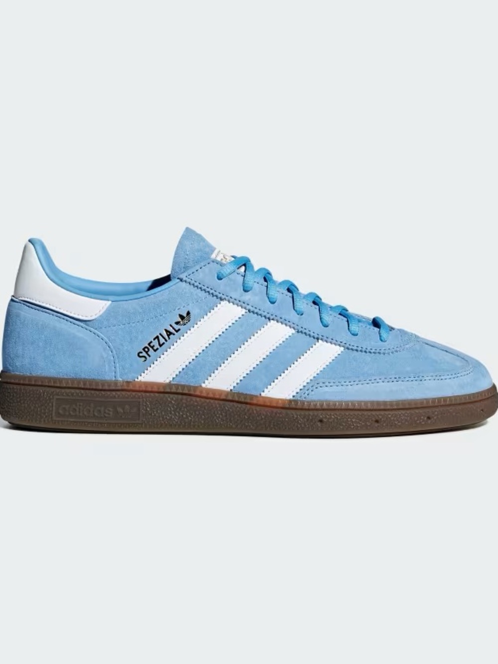 adidas Spezial Suede Sneakers in Light Blue with White Stripes